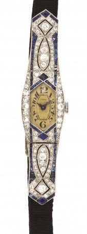 An Art Deco Platinum Diamond a