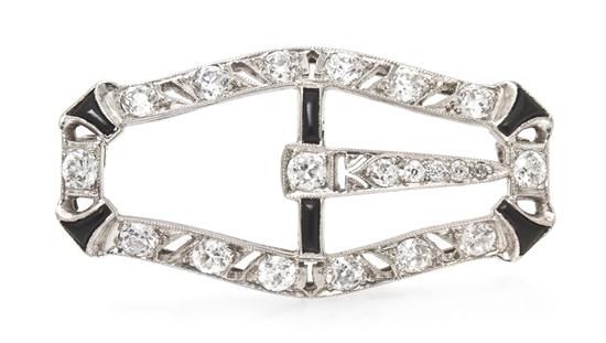 An Art Deco Platinum Diamond and