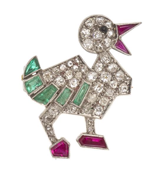 *An Art Deco Platinum Diamond