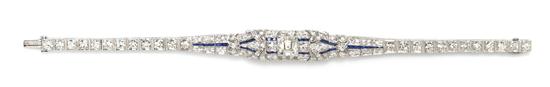 An Art Deco Platinum Diamond and