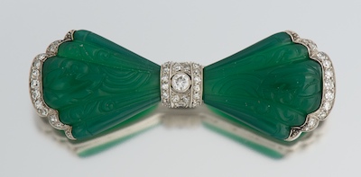 An Art Deco Platinum Dyed