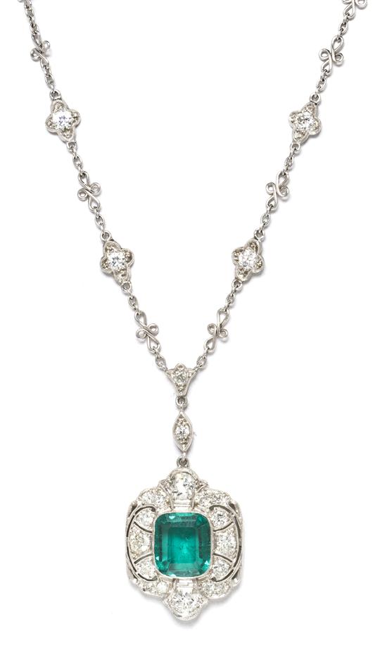 An Art Deco Platinum Simulated