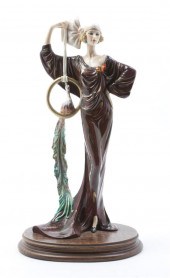 An Art Deco Porcelain Figure o