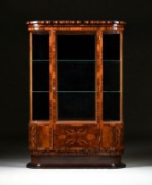 AN ART DECO ROSEWOOD AND FIGUR