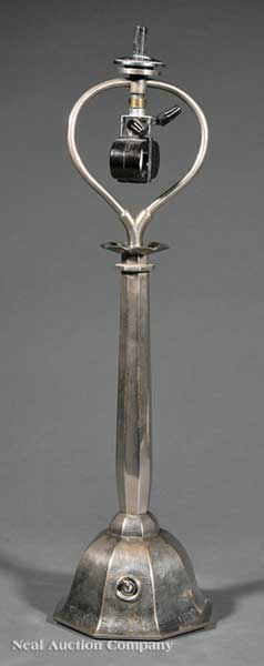 An Art Deco Silverplate Table