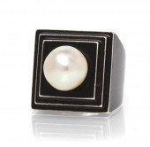 An Art Deco Sterling Silver En