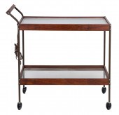 AN ART DECO STYLE BAR CART An