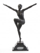 An Art Deco Style Bronze Figur