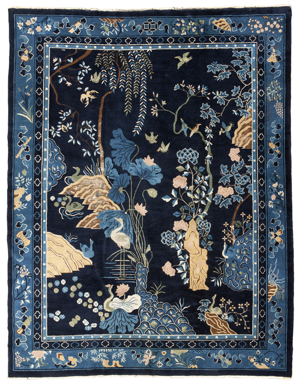 An Art Deco Style Chinese Rug Circa
