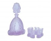 AN ART DECO-STYLE GLASS APéRIT