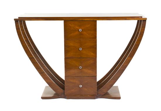 An Art Deco Style Mahogany