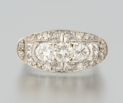 An Art Deco Style Platinum and