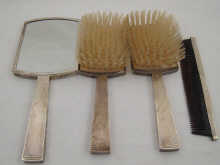 An Art Deco style silver dressing