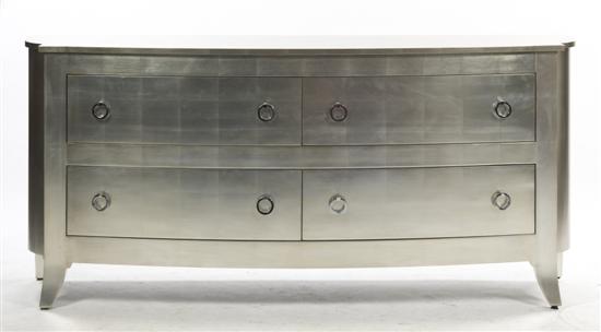 An Art Deco Style Silvered Chest of