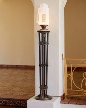 AN ART DECO-STYLE TORCHIèREAn