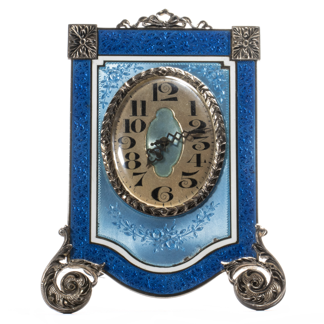 AN ART DECO SWISS GENEVE CLOCK CO