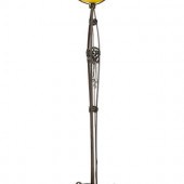 An Art Deco Wrought Iron and G