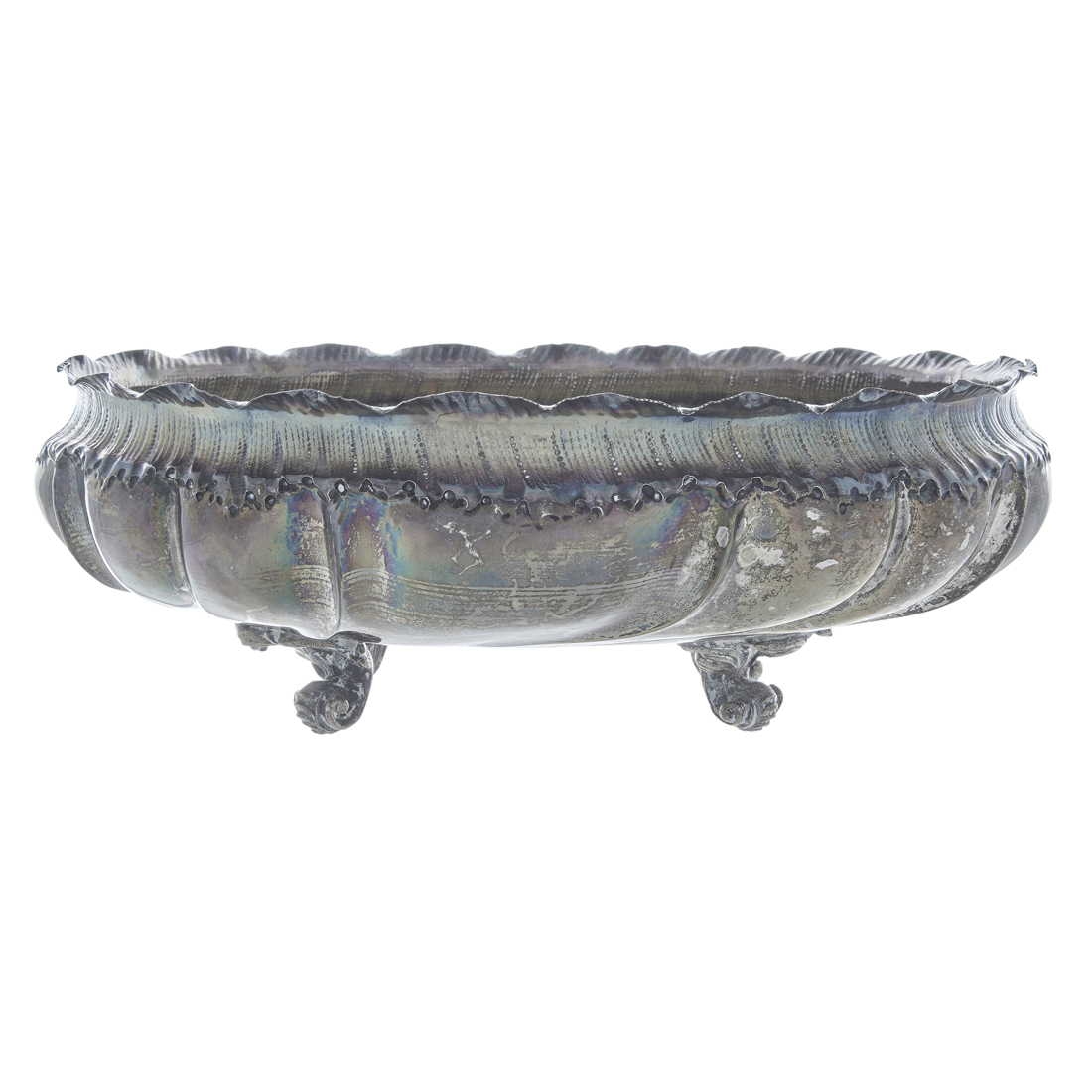 AN ART NOUVEAU .900 SILVER CENTER