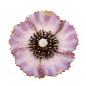 AN ART NOUVEAU ENAMEL PANSY PI