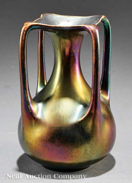 An Art Nouveau Four-Handled Ceramic