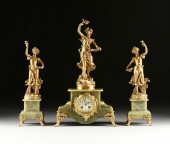 AN ART NOUVEAU GILT METAL AND