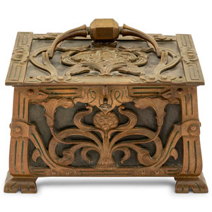 An Art Nouveau Jewelry Box
