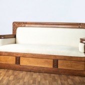 An Art Nouveau Mahogany and Br