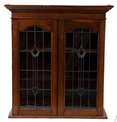 An Art Nouveau oak wall hanging