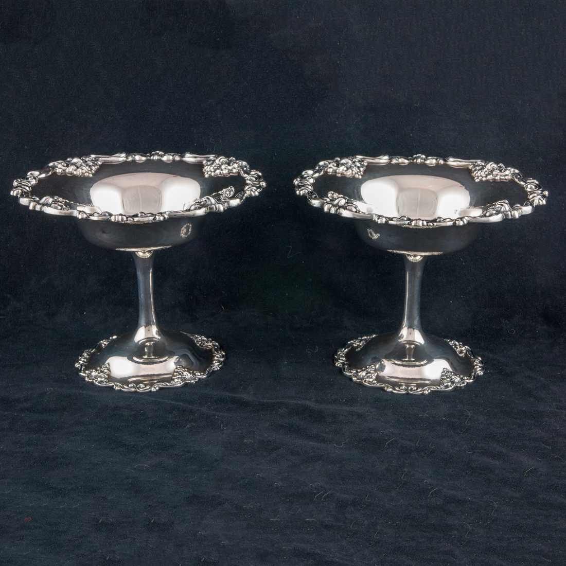 AN ART NOUVEAU PAIR MAUSER STERLING