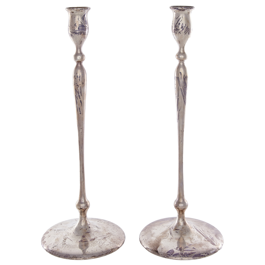 AN ART NOUVEAU PAIR OF SHREVE & CO.