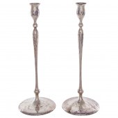 AN ART NOUVEAU PAIR OF SHREVE