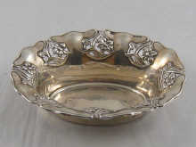 An Art Nouveau silver dish with