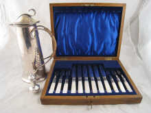 An Art Nouveau silver plated hot
