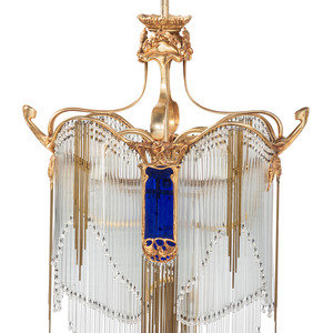 An Art Nouveau-Style Gilt Metal and