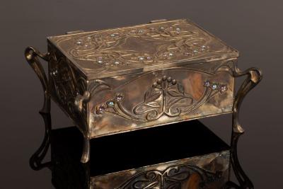 An Art Nouveau style metal