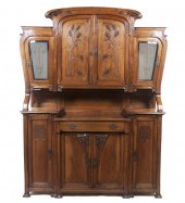 An Art Nouveau Walnut Server i