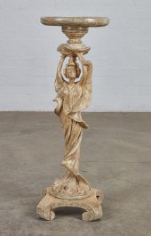 AN ART NOUVEAU WHITE PAINTED F