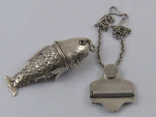 An articulated fish in white