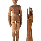 An Articulated Wooden Mannequi