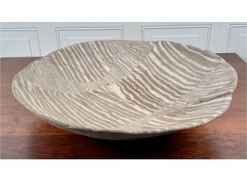 An artisan made glazed large