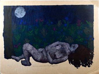 An artist proof work on paper
