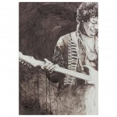 AN ARTIST SIGNED PORTRAIT OF J
