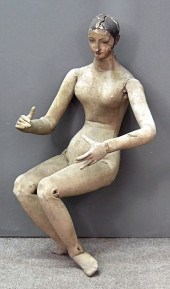 An artist's life size lay figu