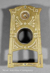 An Arts and Craft Brass Doorbe