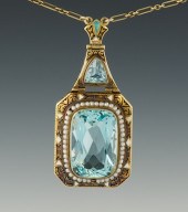 An Arts and Crafts Aquamarine