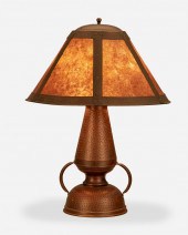 AN ARTS AND CRAFTS HAMMERED CO