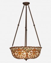 AN ARTS AND CRAFTS LEADED GLAS