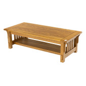 AN ARTS AND CRAFTS STYLE OAK L