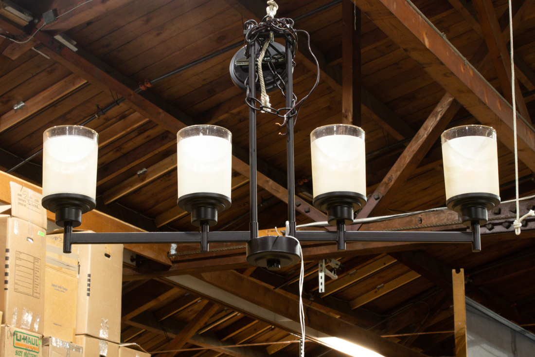 AN ARTS AND CRAFTS STYLE HANGING