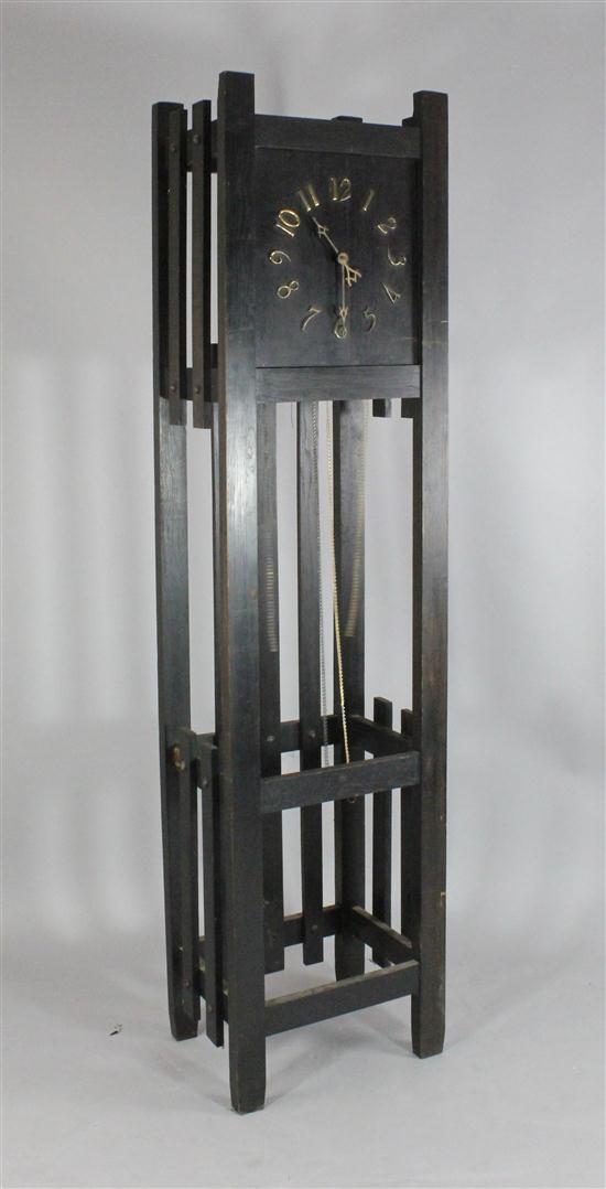 An Arts & Crafts ebonised oak